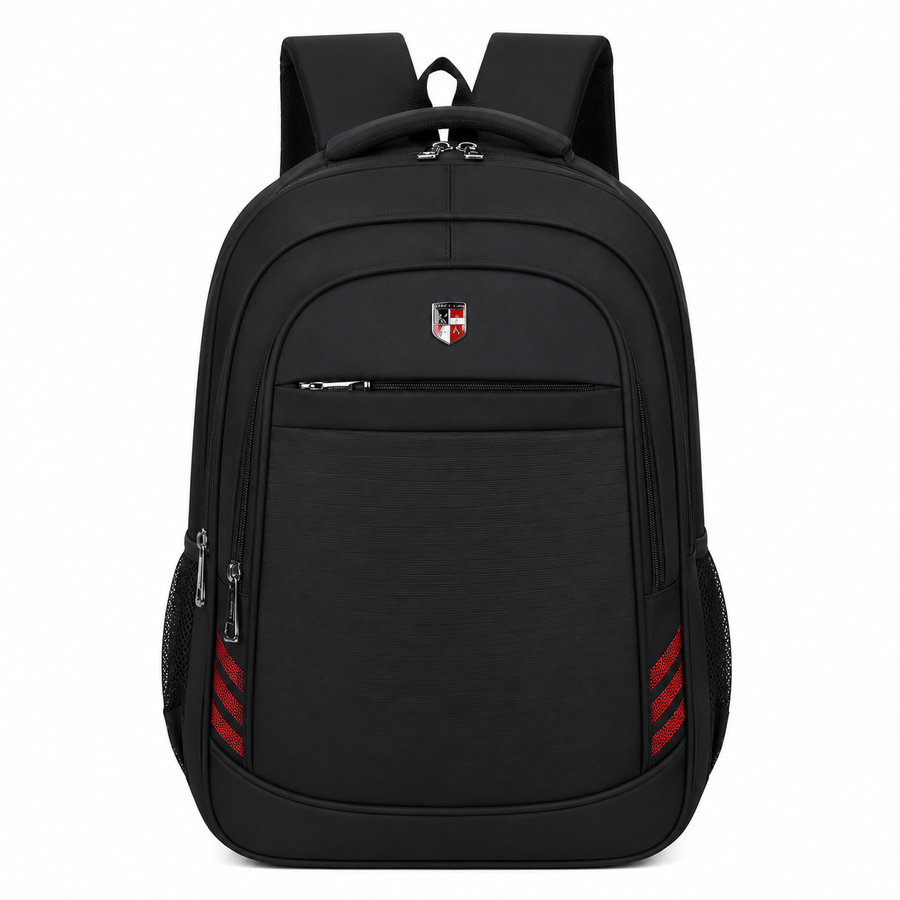 Rucsac Travel Business NAKHCHIVAN, 51x34x15 cm, Oxford, Negru si Rosu