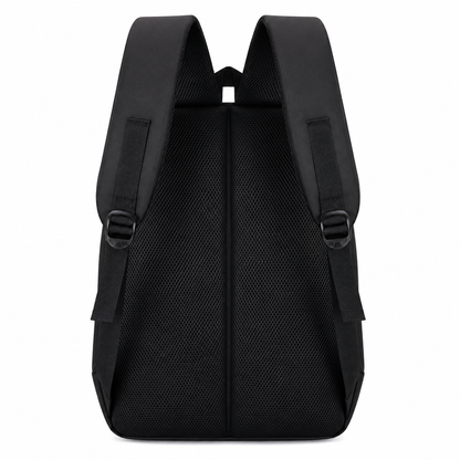 Rucsac Travel Business QABALA, 48x32x15 cm, Oxford, Negru si Alb