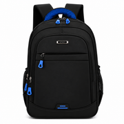 Rucsac de Scoala BOYSUN, 47x32x14 cm, Oxford, Negru si Albastru
