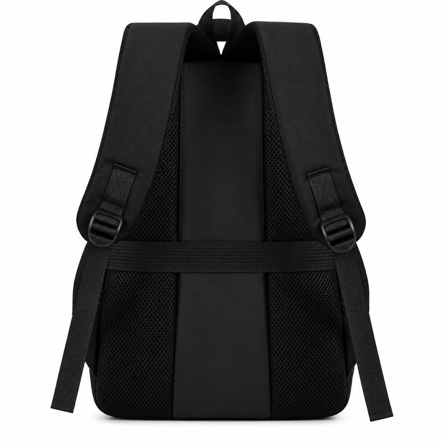 Rucsac de Scoala BOYSUN, 47x32x14 cm, Oxford, Negru si Verde
