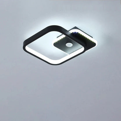 LED lustr s pohybovým senzorem PS510BK, 16W, studené/teplé/neutrální světlo 3000K/4000K/6000K, kov a akryl