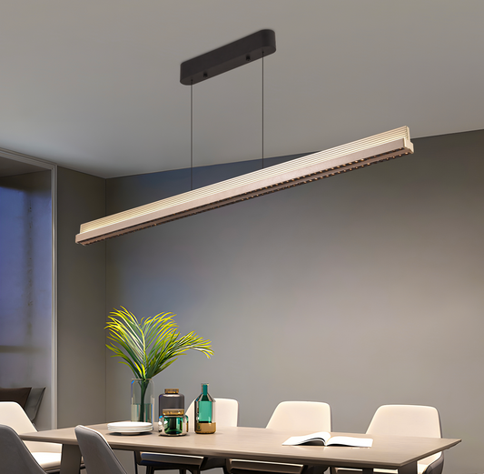Závěsný LED lustr s dálkovým ovládáním LT327BK 90W, studené/teplé/neutrální světlo, stmívatelný, výškově nastavitelný, černý