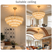Křišťálový lustr MAJESTIC Regalis 21x E14, Průměr 80cm, Lesklý zlatý, Nastavitelná výška