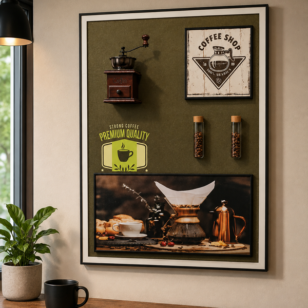 Dekorativní obraz Coffee Passion, 60 x 80 cm, hliníková slitina a MDF