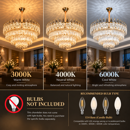 Křišťálový lustr MAJESTIC Regalis 21x E14, Průměr 80cm, Lesklý zlatý, Nastavitelná výška