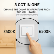 Reid LED nástěnné svítidlo 45W, studené/teplé/neutrální světlo, bílá