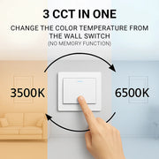 VERTEX Matrix LED lustr, překrývající se diamanty, kovové rámy, 11W, 2 diamanty, studené/teplé/neutrální světlo 3000K/4000K/6000K, bílá