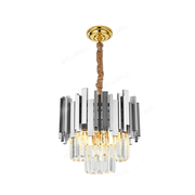 Crystal Chandier Blois Noble 5xe14, průměr 40 cm, stříbro, nastavitelná výška