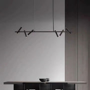 LED lustr s dálkovým ovládáním Harman, 23W, 6 zdrojů, neutrální světlo, černá