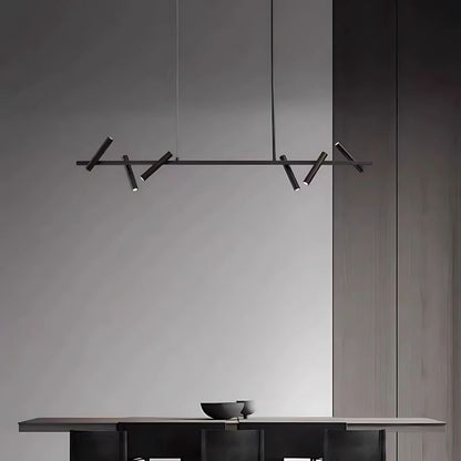 LED lustr s dálkovým ovládáním Harman, 23W, 6 zdrojů, neutrální světlo, černá