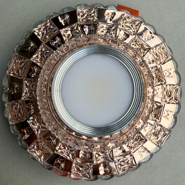 Spot LED ORBITA, 5W, Rotund, Lumina Rece / Calda, Bronz Antichizat, Rasina si Sticla