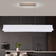 LED lustr s dálkovým ovládáním, závěsný TAMY 160W, lineární, studené/teplé/neutrální světlo, zlatý, nastavitelná výška