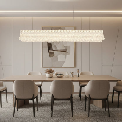 LED lustr s dálkovým ovládáním, závěsný TAMY 160W, lineární, studené/teplé/neutrální světlo, zlatý, nastavitelná výška