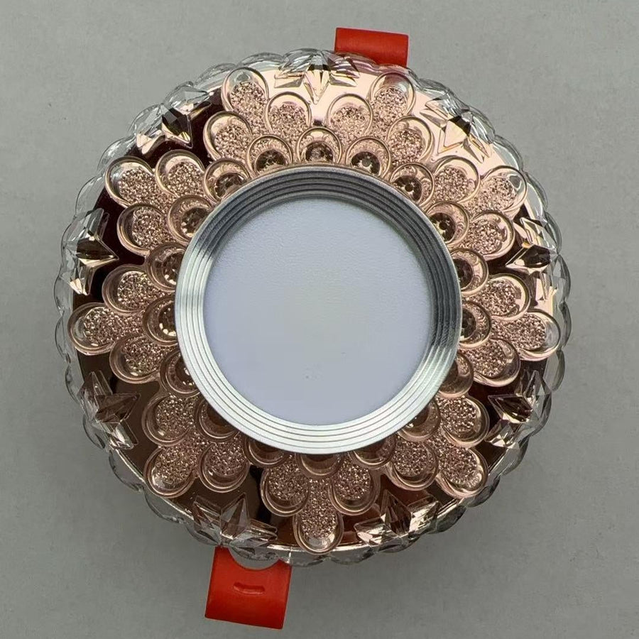 Spot LED ORBITA, 5W, Rotund, Lumina Rece/ Calda, Bronz Antichizat, Rasina si Sticla