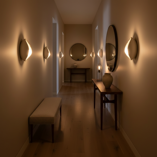 Aplica LED Decorativa CONCHA, 30x35cm, 1xE27, Polistiren, Alb