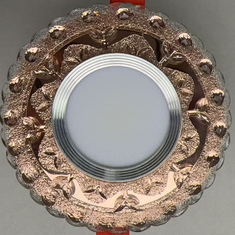 Spot LED ORBITA, 5W, Rotund, Lumina Rece / Calda, Bronz Antichizat, Rasina si Sticla