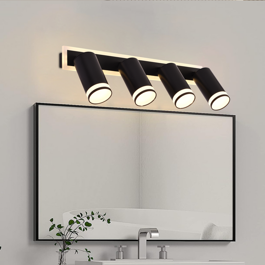 LED LED Ellen Light Cold/Word/Neutral Nastavitelný akrylový a černý kovový projektor