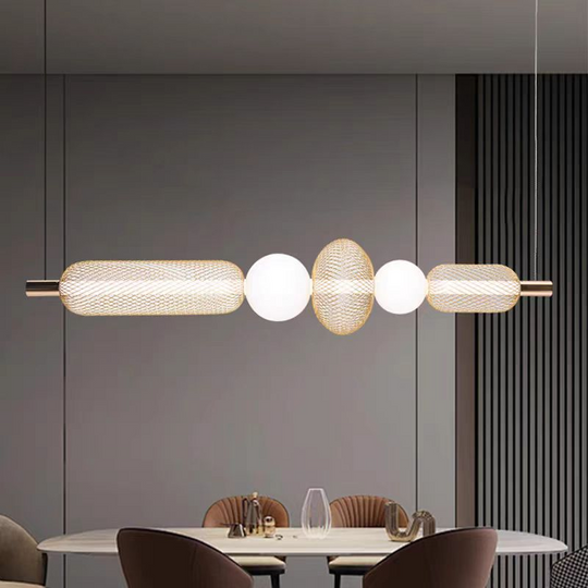 Závěsný LED lustr LM551/5GD, 27W, světlo 3000/4000/6000K, zlatý, nastavitelná výška Moderní lustry Výchozí název Alessandro Design