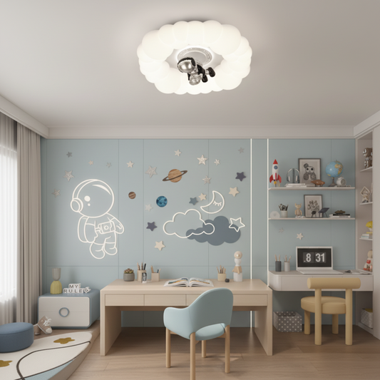 LED lustr CONSTELATION 49W, Průměr 49cm, Studené/Teplé/Neutrální světlo, Bílá Modrá