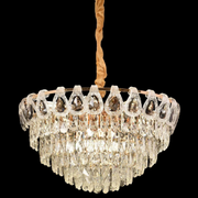 Clarelier Crystal Windsor Elegance 6x E14, průměr 49 cm, lesklé zlato, nastavitelná výška