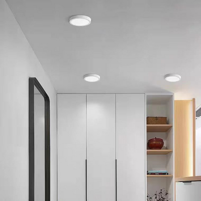 Kulaté LED stropní svítidlo, 24W, 17cm, 6000K, bílý kov - studené světlo