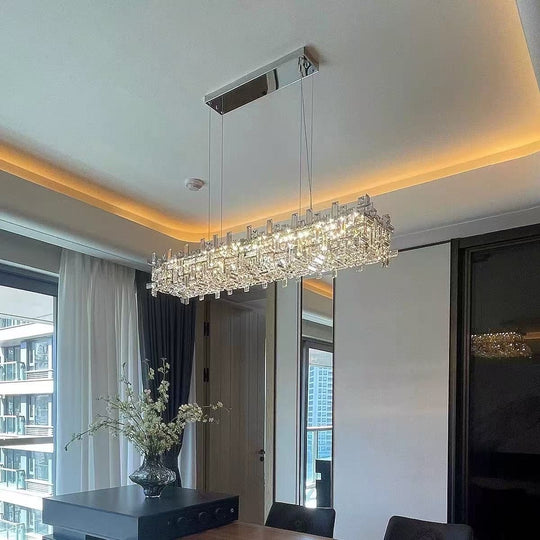 NEXORA Regalis Crystal Lustr, 10xE14, 78X28cm, Nastavitelná výška, Elegantní Design Křišťálové lustry Výchozí název Alessandro Design