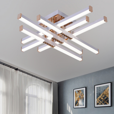 LED lustr s dálkovým ovládáním LT178/6WH, 84W, 6 prvků, studené/teplé/neutrální světlo, stmívatelný, bílý