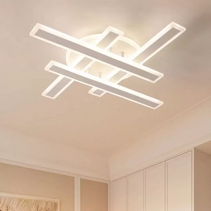 LED lustr s dálkovým ovládáním LT755/4BK 85W, lineární, studené/teplé/neutrální světlo, stmívatelný, černý
