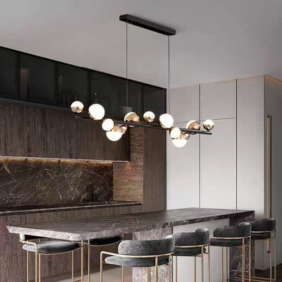 Aurion 29W akrylový LED závěsný lustr s dálkovým ovládáním, stmívatelný, černé zlato, kov a akryl