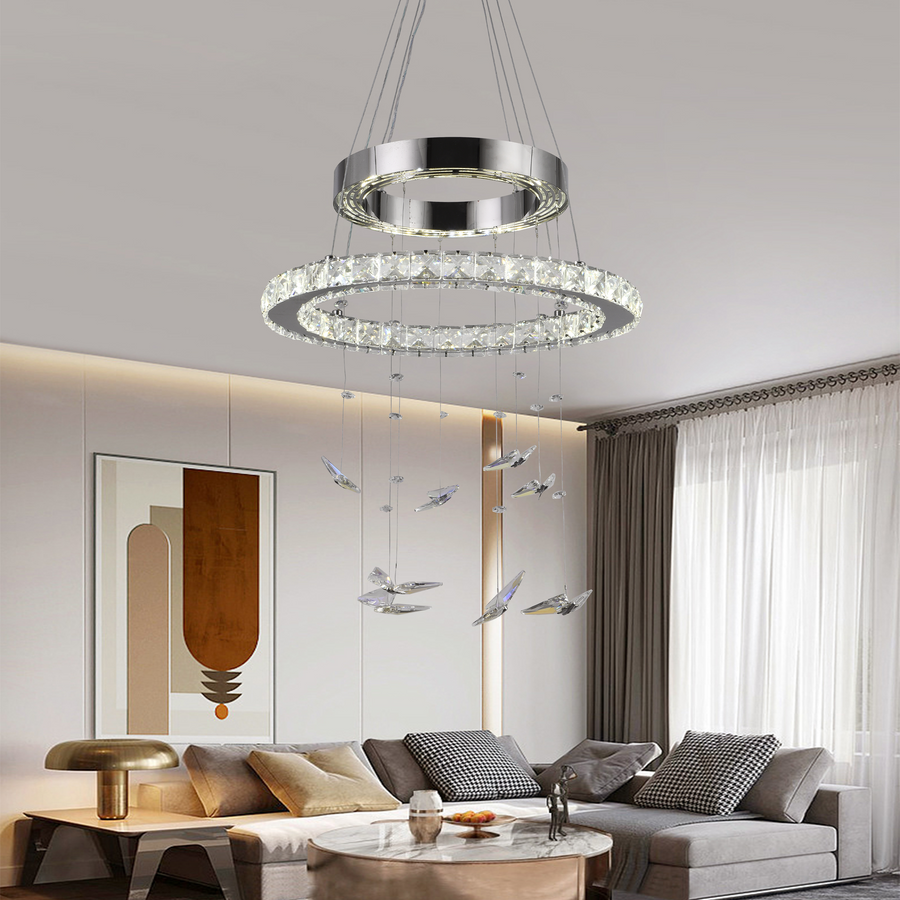Lulus LED Crystal s dálkovým ovládáním stříbrného stříbrného latifahu