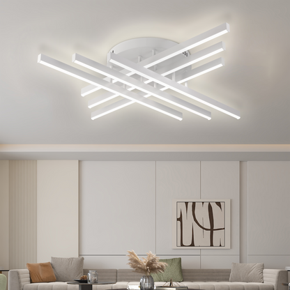 LED lustr GIO, 82W, studené/teplé/neutrální světlo, bílý