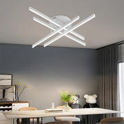 LED lustr GIO na dálkové ovládání, 54W, 4 prvky, studené/teplé/neutrální světlo, stmívatelný, bílý