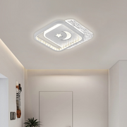 LED LED LED Nyxora Quadro, 36W, 2 čtverce, studené/horké/neutrální světlo, černá