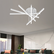 LED lustr GIO na dálkové ovládání, 65W, 5 prvků, studené/studené/neutrální světlo, stmívatelný, bílý