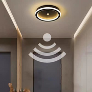 Závěsný LED lustr s dálkovým ovládáním INFINITY HALO 138W, studené/teplé/neutrální světlo, stmívatelný, černý, výškově nastavitelný