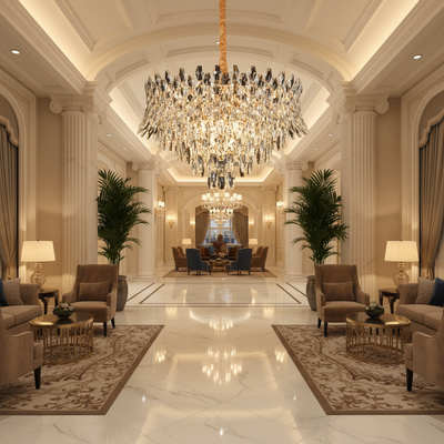 Candelabru Cristal MONARCH Magno 12xE14, Diametru 60cm, Inaltime 40cm, Auriu Lucios, Inaltime Reglabila, Design Elegant