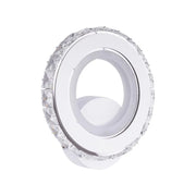 Naneste LED Borandis 20W, bílý s chromem, akrylem a krystalem, studené/horké/neutrální světlo