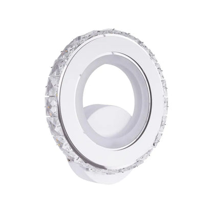 Naneste LED Borandis 20W, bílý s chromem, akrylem a krystalem, studené/horké/neutrální světlo