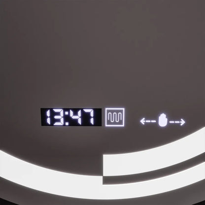 60 cm kulatý LED zrcadlový pohyb Senzor Consuel Marcellow Dimable Clock Defrosting System