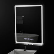 Obdélníkový LED zrcadlo 60x80 cm Motionglow Sensor Marcellow Wizz System odmrazování hodin a dimable teploměr