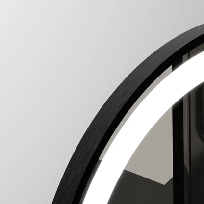 60 cm kulaté LED zrcadlo majesté noir Motionglow Marcello Dimable Clock Defrosting System