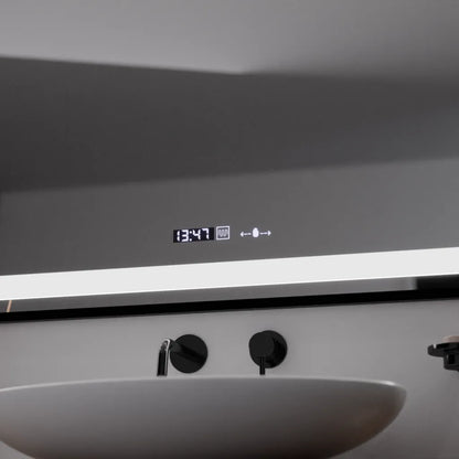 Mirror LED obdélníkový 100x70cm Verite Maje je noir Motion Glow Marcello System Postižení a teploměr dimable