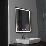 Mirror LED Touch Favola System rozmrazování hodin Neagra a teplota 75x90 cm Marcello Funghi Collection