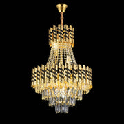 Crystal Chandelier 9xe14 Golden Nardo, 50 cm široký, 70 cm vysoký