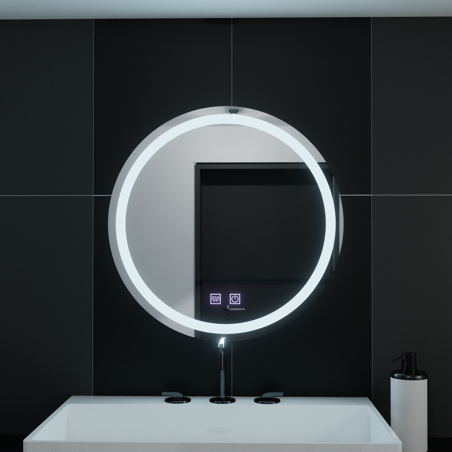 Mirror LED ROUND 50CM LUCEA Touch Dezoring System