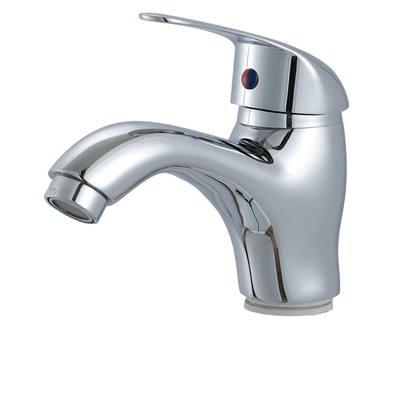 Washbasin baterie s pevnou trubkou, slitinou, chromem, LV002