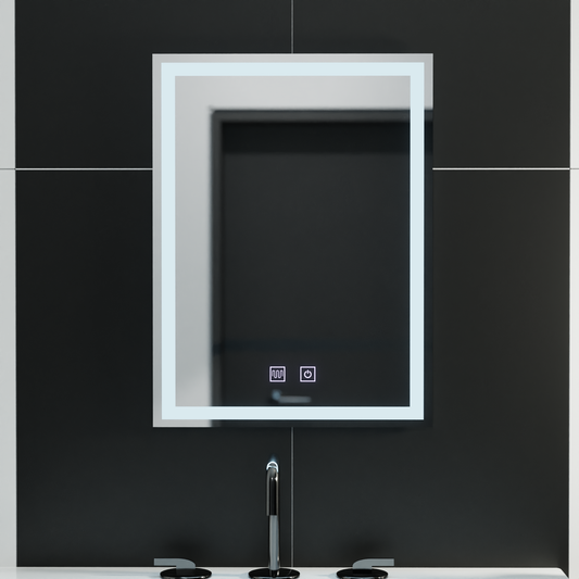Zrcadlový LED obdélníkový 60x80cm dotykový systém DOTLES NOX