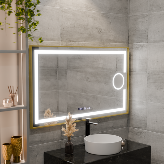 Mirror LED obdélníkový 50x70cm Eclat Motionglow Marcello Discuuts & Termeter Luba Cosmetica Dimabil