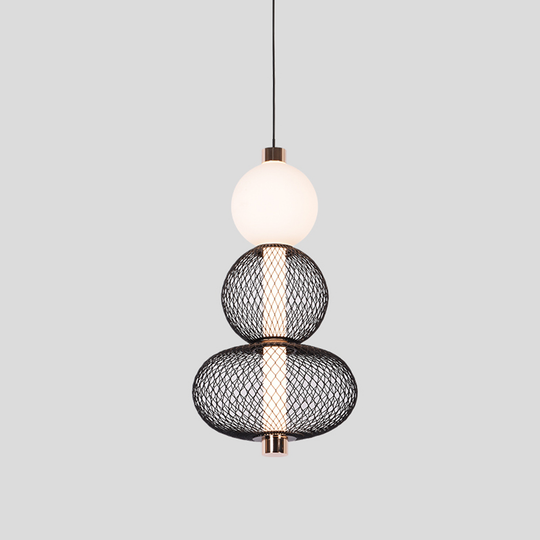 Závěsný LED lustr LM550/3BK, 12W, světlo 3000/4000/6000K, černý Moderní lustry Výchozí název Alessandro Design