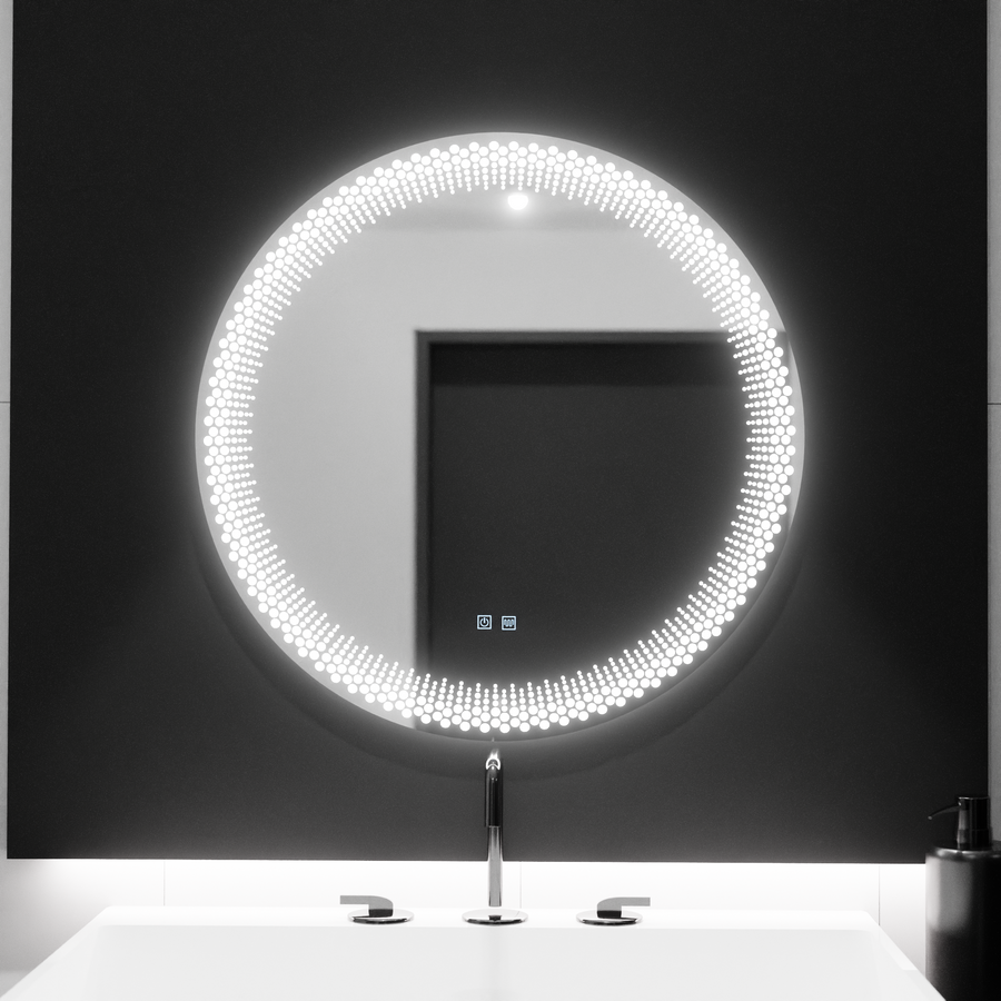70 cm kulatý LED zrcadlo - Corona Touch Dimable Defrition System